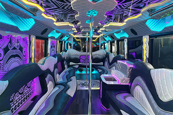 Inside a Tribe Edition Party Bus-Chicago