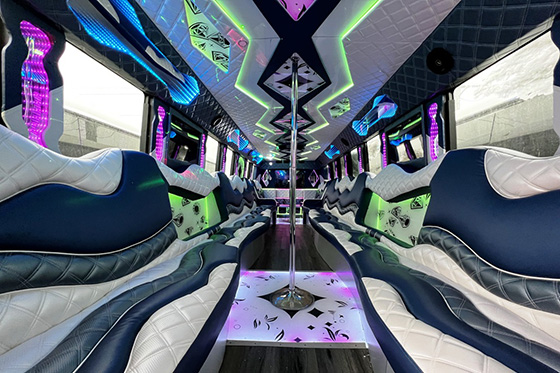 Inside a Party Bus