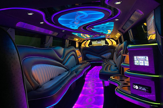 Inside a Limo