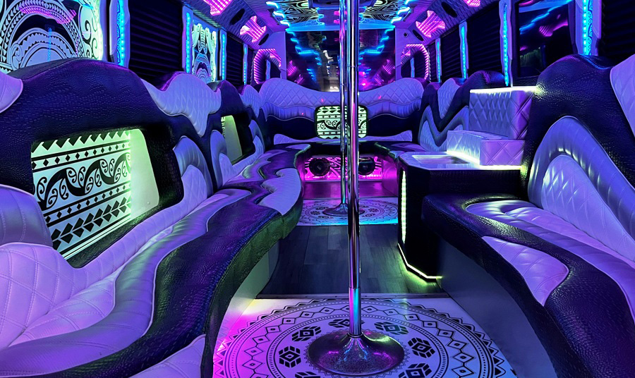 Inside a Party Bus